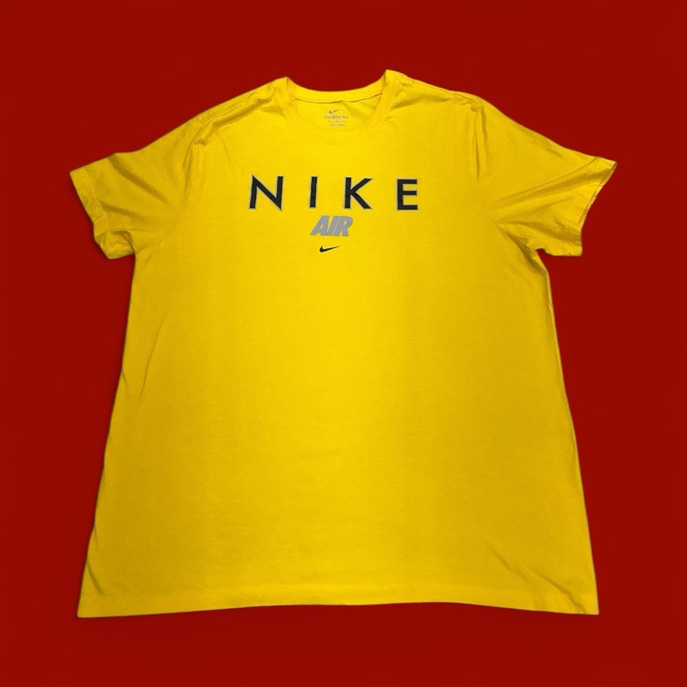 Nike Men's Bright Yellow Tee with Logo